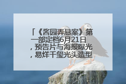 《酱园弄悬案》第一部定档6月21日，预告片与海报曝光，易烊千玺光头造型饰演“周瞎子”