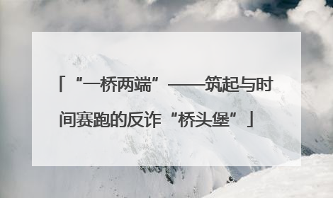 “一桥两端”——筑起与时间赛跑的反诈“桥头堡”