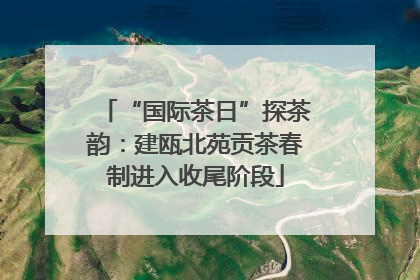 “国际茶日”探茶韵：建瓯北苑贡茶春制进入收尾阶段