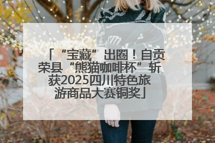 “宝藏”出圈！自贡荣县“熊猫咖啡杯”斩获2025四川特色旅游商品大赛铜奖