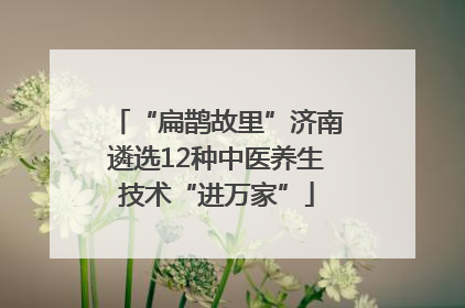 “扁鹊故里”济南遴选12种中医养生技术“进万家”