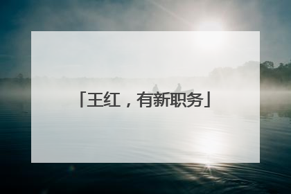 王红，有新职务