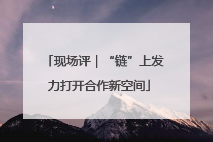 现场评｜“链”上发力打开合作新空间