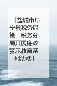 盐城市阜宁县税务局第一税务分局开展廉政警示教育系列活动