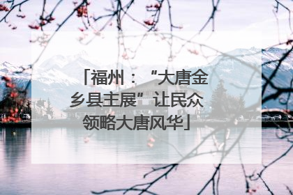 福州：“大唐金乡县主展”让民众领略大唐风华