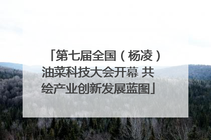 第七届全国（杨凌）油菜科技大会开幕 共绘产业创新发展蓝图
