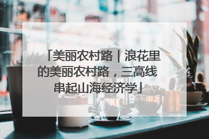 美丽农村路｜浪花里的美丽农村路，三高线串起山海经济学