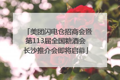 美团闪电仓招商会暨第113届全国糖酒会长沙推介会即将启幕