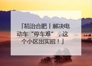 精治合肥丨解决电动车“停车难”，这个小区出实招！