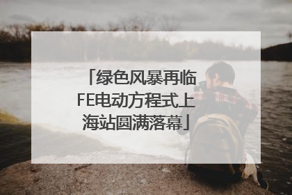 绿色风暴再临 FE电动方程式上海站圆满落幕