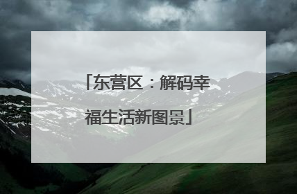 东营区：解码幸福生活新图景