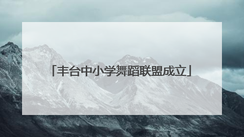 丰台中小学舞蹈联盟成立