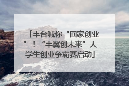 丰台喊你“回家创业”！“丰翼创未来”大学生创业争霸赛启动