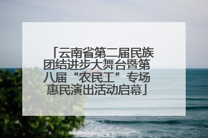 云南省第二届民族团结进步大舞台暨第八届“农民工”专场惠民演出活动启幕