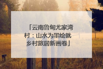 云南鲁甸尤家湾村：山水为墨绘就乡村旅居新画卷