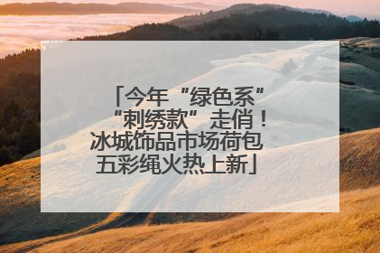今年“绿色系”“刺绣款”走俏！冰城饰品市场荷包五彩绳火热上新