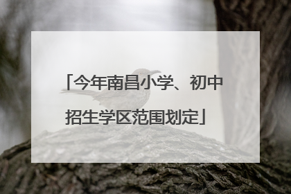 今年南昌小学、初中招生学区范围划定