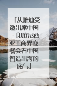 从雅迪受邀出席中国－印度尼西亚工商界晚餐会看中国智造出海的底气