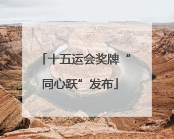 十五运会奖牌“同心跃”发布