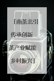 南茶北引传承创新 茶产业赋能乡村振兴