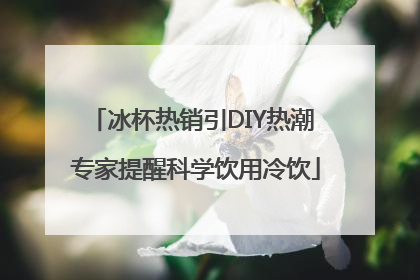 冰杯热销引DIY热潮 专家提醒科学饮用冷饮
