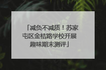 减负不减质！苏家屯区金桔路学校开展趣味期末测评