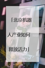 北京机器人产业如何释放活力
