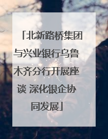 北新路桥集团与兴业银行乌鲁木齐分行开展座谈 深化银企协同发展