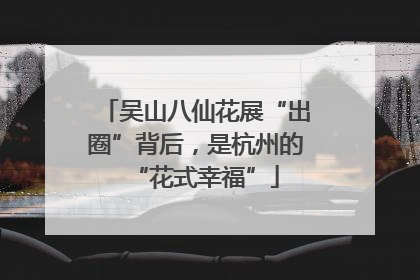 吴山八仙花展“出圈”背后，是杭州的“花式幸福”