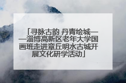 寻脉古韵 丹青绘城——淄博高新区老年大学国画班走进章丘明水古城开展文化研学活动