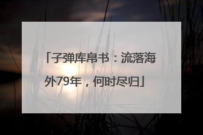 子弹库帛书：流落海外79年，何时尽归