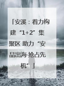 安溪：着力构建“1+2”集聚区 助力“安品出海·抢占先机”