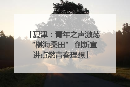 夏津：青年之声激荡“椹海桑田” 创新宣讲点燃青春理想