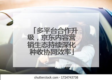 多平台合作升级，京东内容营销生态持续深化种收协同效率