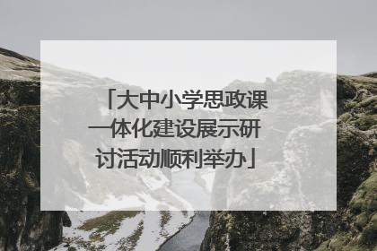 大中小学思政课一体化建设展示研讨活动顺利举办
