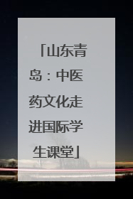 山东青岛：中医药文化走进国际学生课堂