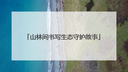 山林间书写生态守护故事