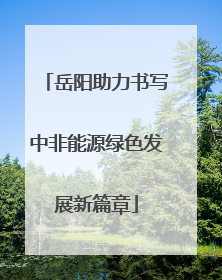 岳阳助力书写中非能源绿色发展新篇章