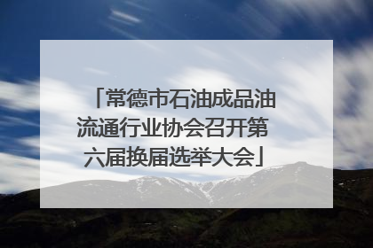 常德市石油成品油流通行业协会召开第六届换届选举大会
