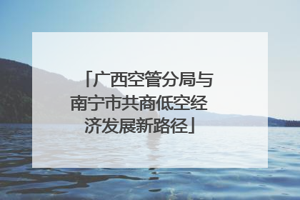 广西空管分局与南宁市共商低空经济发展新路径