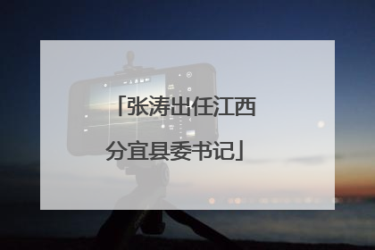 张涛出任江西分宜县委书记