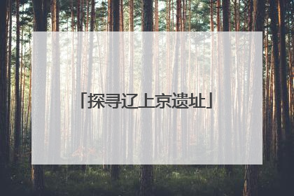 探寻辽上京遗址
