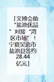 文博会助“盐池优品”对接“湾区市场”！宁夏吴忠市盐池县签约28.44亿元