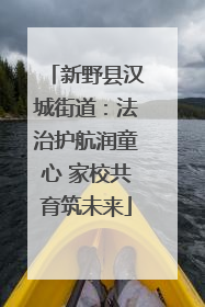 新野县汉城街道：法治护航润童心 家校共育筑未来
