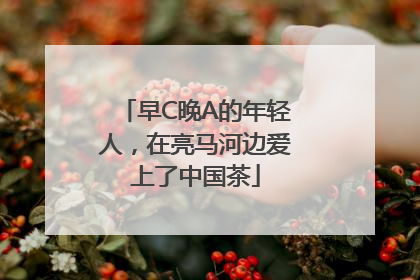 早C晚A的年轻人，在亮马河边爱上了中国茶