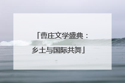 曹庄文学盛典：乡土与国际共舞