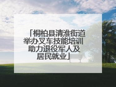 桐柏县清淮街道举办叉车技能培训 助力退役军人及居民就业