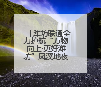 潍坊联通全力护航“万物向上·更好潍坊”凤溪地夜市通信畅通