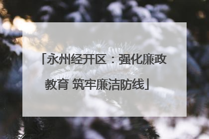 永州经开区：强化廉政教育 筑牢廉洁防线