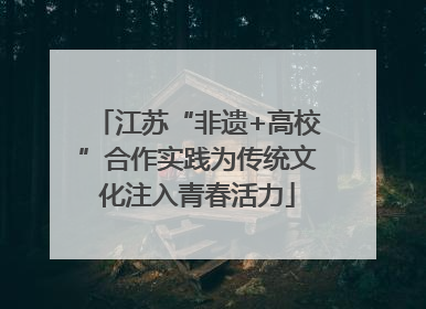 江苏“非遗+高校”合作实践为传统文化注入青春活力